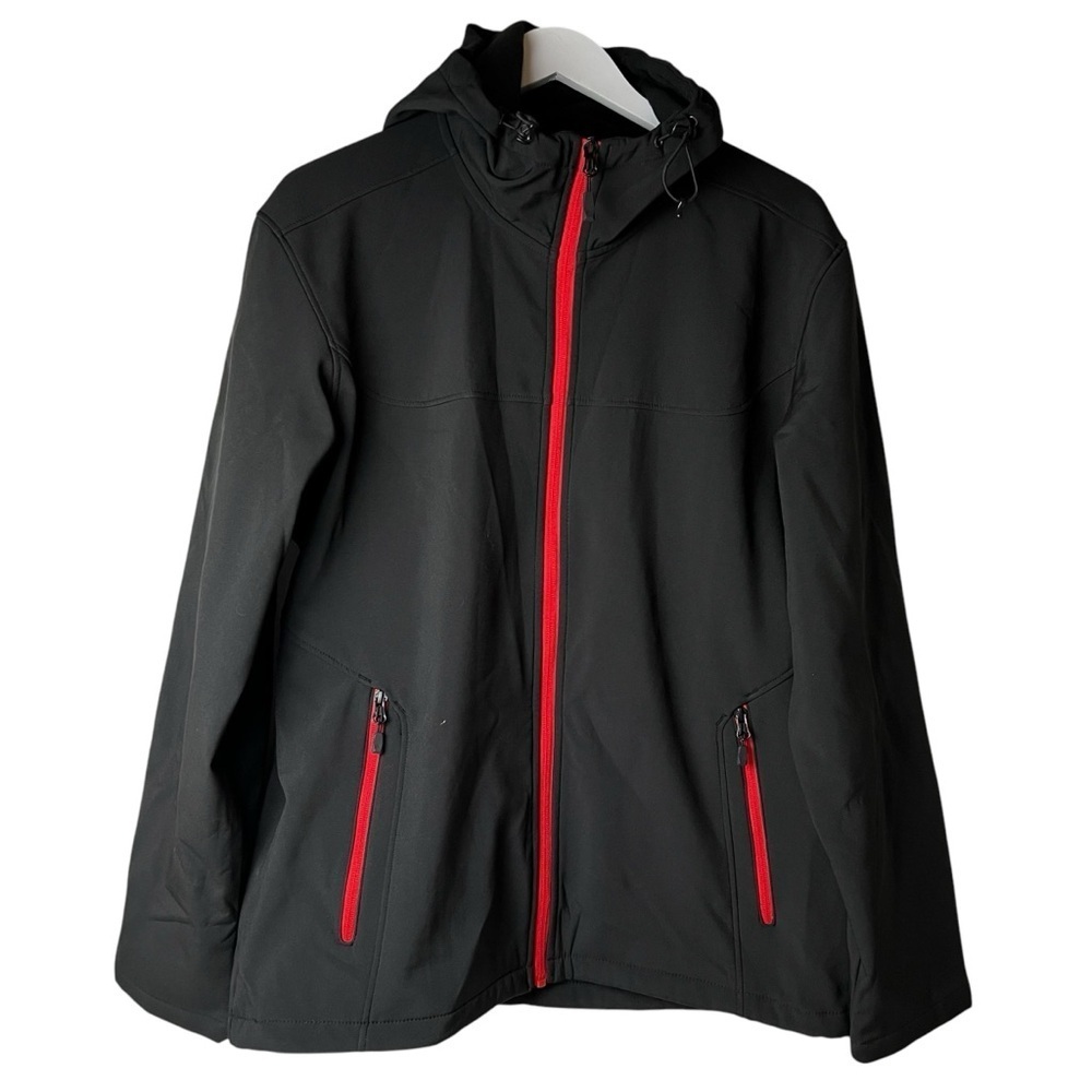 Stormtech Mens Jacket Full Zip Orbiter Softshell Hoodie Black SZ L Cenex KSH-1 - Picture 9 of 9
